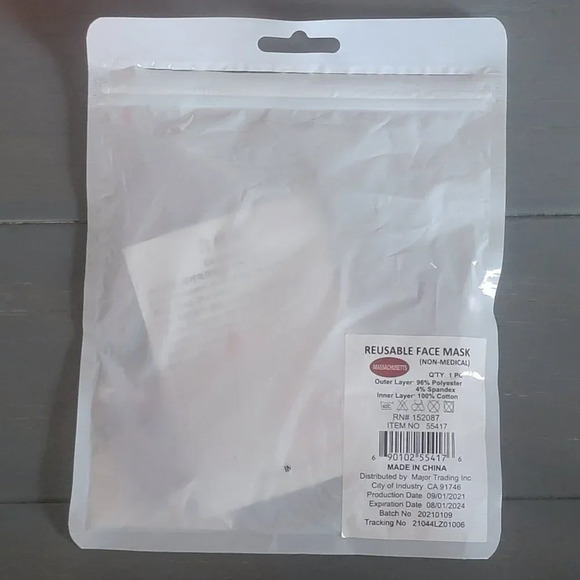 Massachusetts Reusable Face Mask For Unisex - Picture 3 of 4